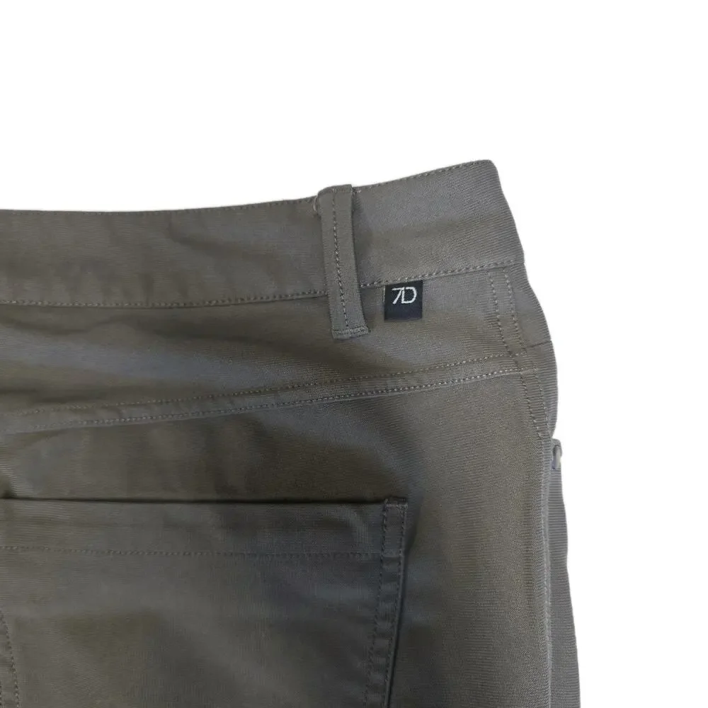 7 Diamonds Infinity 7-Pocket Pants Mens 36x32 Gray Performance Stretch Chino